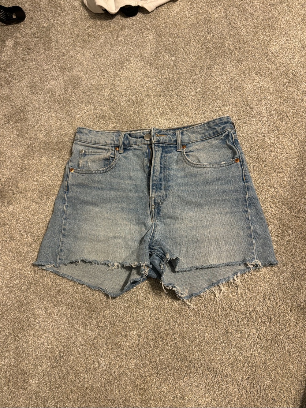 H&M Classic Light Blue High-Rise Denim Jean Shorts